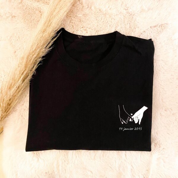 T-shirt amour à personnaliser
